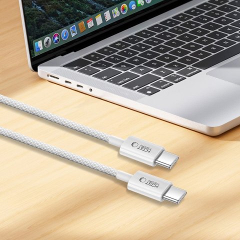 Kabel przewód USB-C PD 60W 3A 100 cm - szary