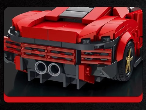 Klocki techniczne Futurystyczne auto CZERWONE drzwi unoszone 275-ele ZA5794