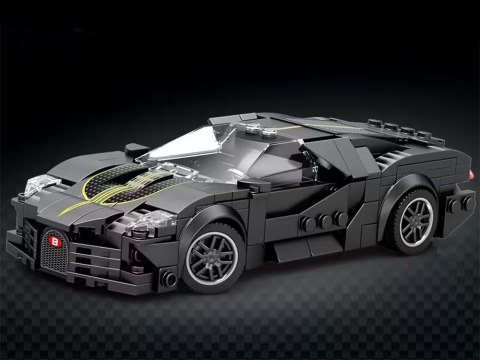 Klocki techniczne Sportowe auto CZARNE LUKSUSOWE hiperauto 298-ele ZA5785