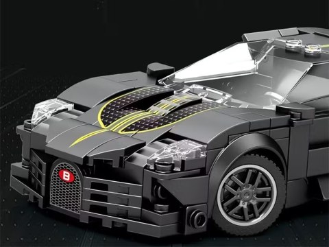 Klocki techniczne Sportowe auto CZARNE LUKSUSOWE hiperauto 298-ele ZA5785