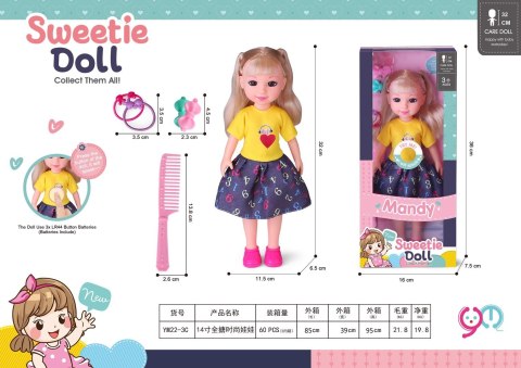 Lalka Mandy + Akcesoria