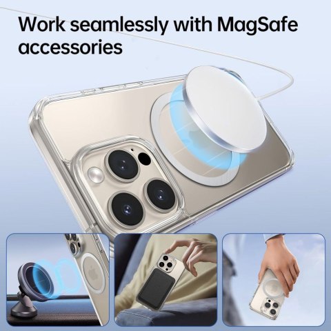 Pierścień blaszka magnetyczna MagSafe do etui smartfona - srebrny