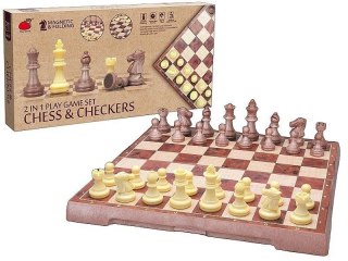 Szachy i warcaby 2w1 magnetyczne