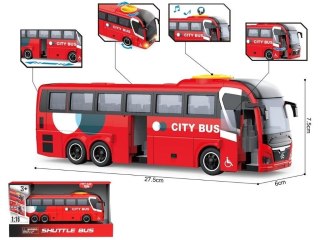 Autobus czerwony 1:16 światlo/dźwik