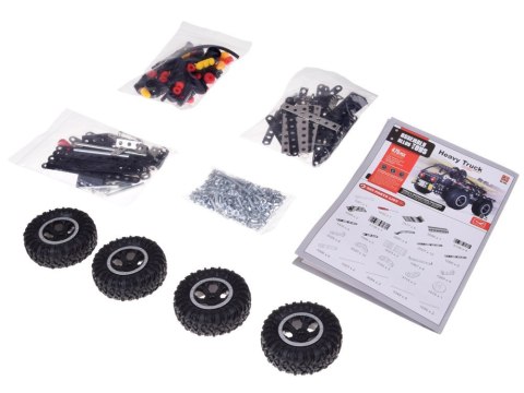 Klocki konstrukcyjne metalowa CIĘŻARÓWKA terenowa + narzędzia 475ele ZA5899