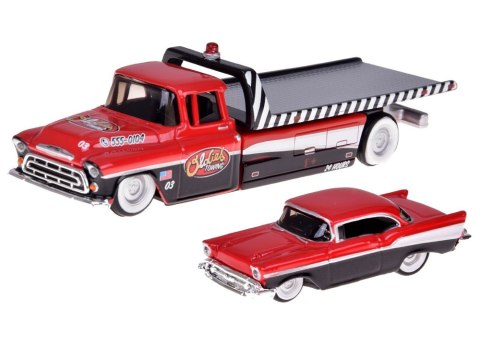 Maisto Licencjonowane Auta Metalowe Chevrolet Flatbed 1957 i Bel Air ZA5864