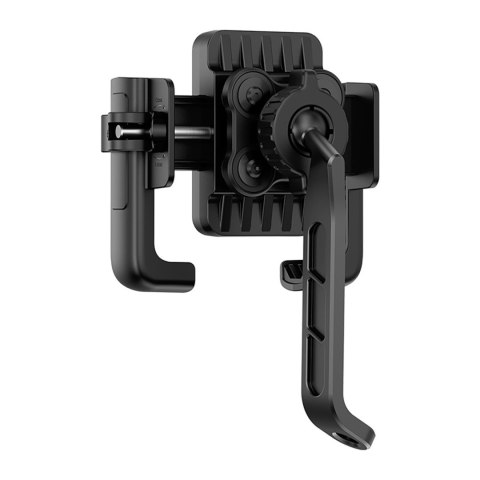 Uchwyt motocyklowy z amortyzacją na telefon do lusterka - czarny