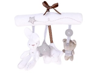 Urocza miękka zawieszka do wózka łóżeczka grzechotka melodyjka ZA5714