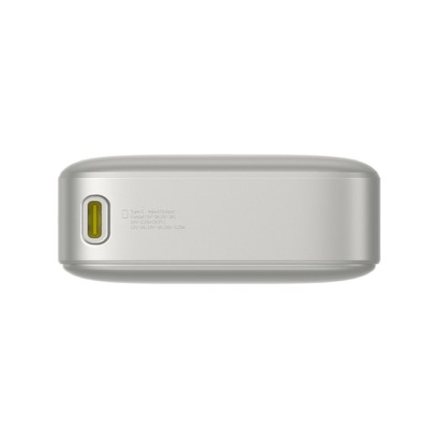 Powerbank 20000mAh 65W ze zwijanym kablem USB-C - szary