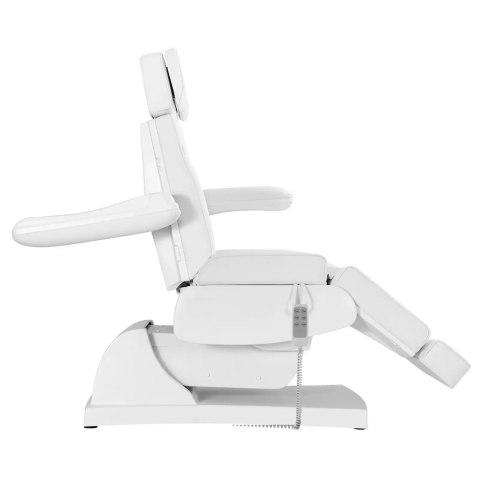 Fotel kosmetyczny do tatuażu masażu spa elektryczny 3 silniki 200 W LATINA - biały