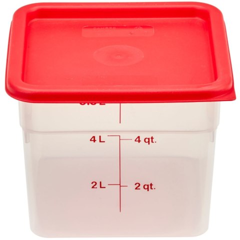 Pojemnik spożywczy CamSquare 5.7 l 215x215x185 mm - transparentny