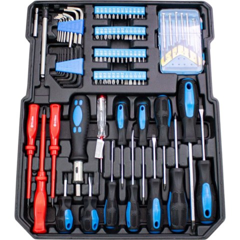 Zestaw narzędzi 1200 el walizka na kółkach crv grzechotki klucze