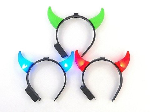 Opaska rogi diabełka świecące MIX
