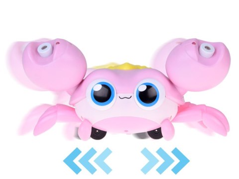 Uroczy chodzący KRAB na BAŃKI MYDLANE automat maszyna świeci gra ZA5717