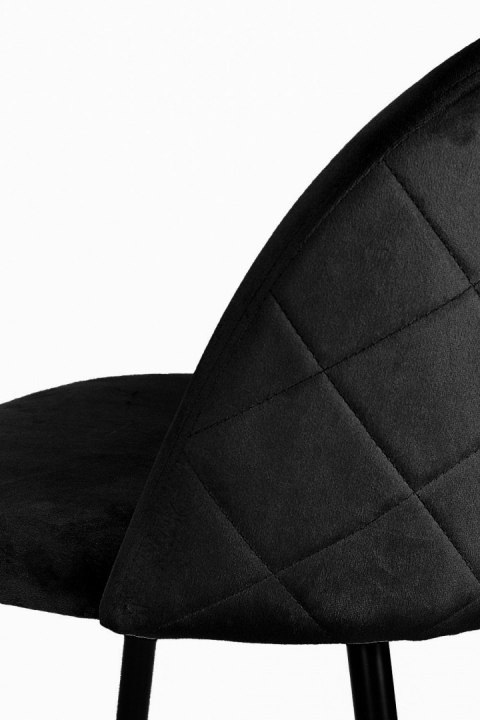 Krzesło tapicerowane GLORIA BLACK VELVET
