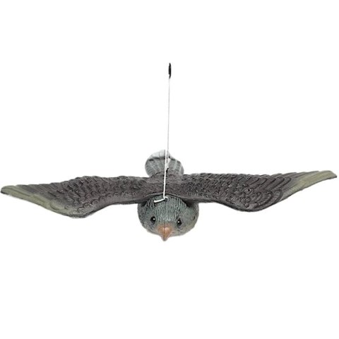 Odstraszacz ptaków gołębi wiszący na balkon jastrząb sokół w locie