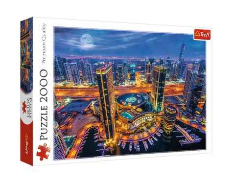 Puzzle - 2000 - Światła Dubaju - Trefl 27094