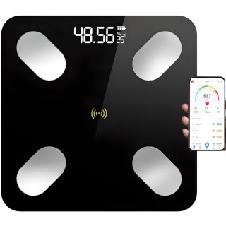 Waga analityczna inteligentna łazienkowa Bluetooth do 180 kg LCD