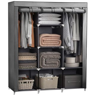 Szafa materiałowa tekstylna regał do garderoby 130 x 45 x 175 cm