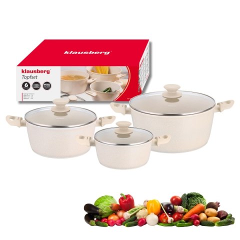 ZESTAW 6 ELEM. GARNKÓW MARMURKOWYCH KLAUSBERG KB-7961