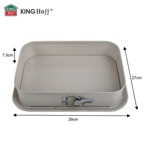 FORMA BLACHA PROSTOKĄTNA ROZPINANA DO CIASTA 39x27cm KINGHOFF KH-1978