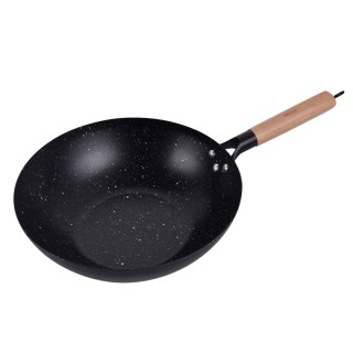WOK Z POKRYWĄ Z POWŁOKĄ MARMURKOWĄ 30cm KINGHOFF KH-1984